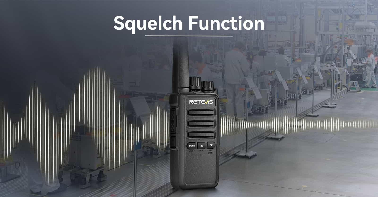 Retevis RT68B Two Way Radio with Squelch Function