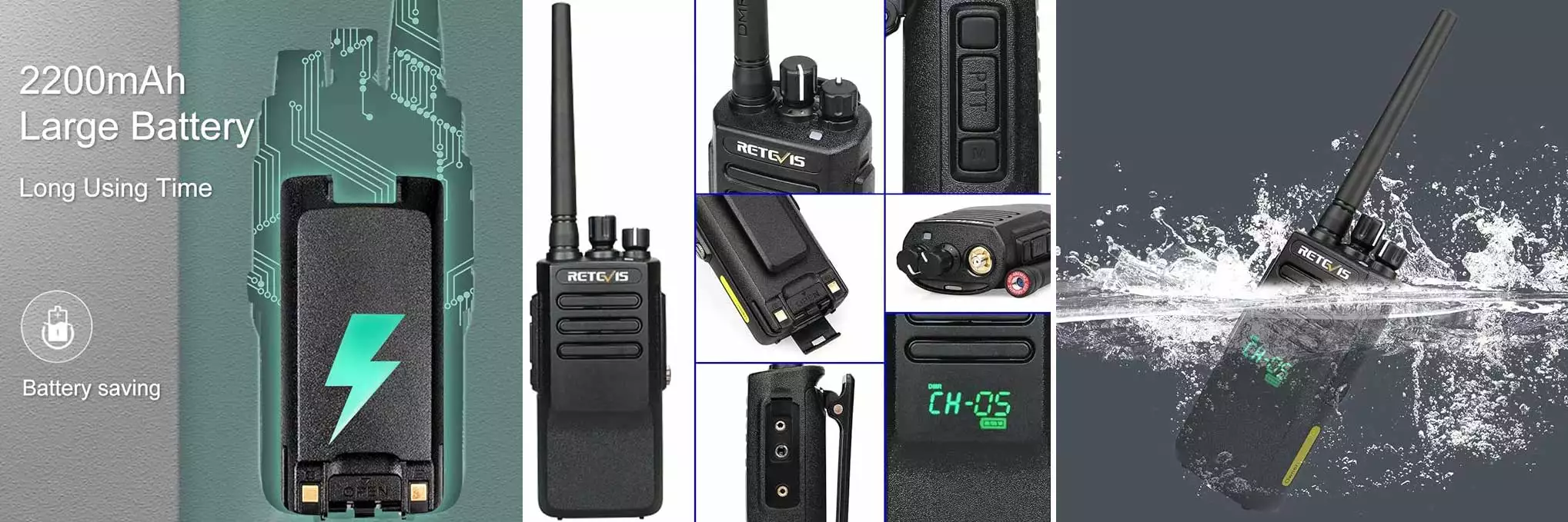 Retevis RT50 Waterproof DMR Handheld Radios