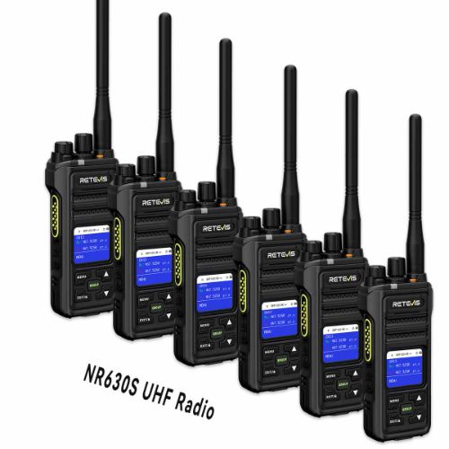 retevis nr630s long range waterproof walkie talkie for business 6pack