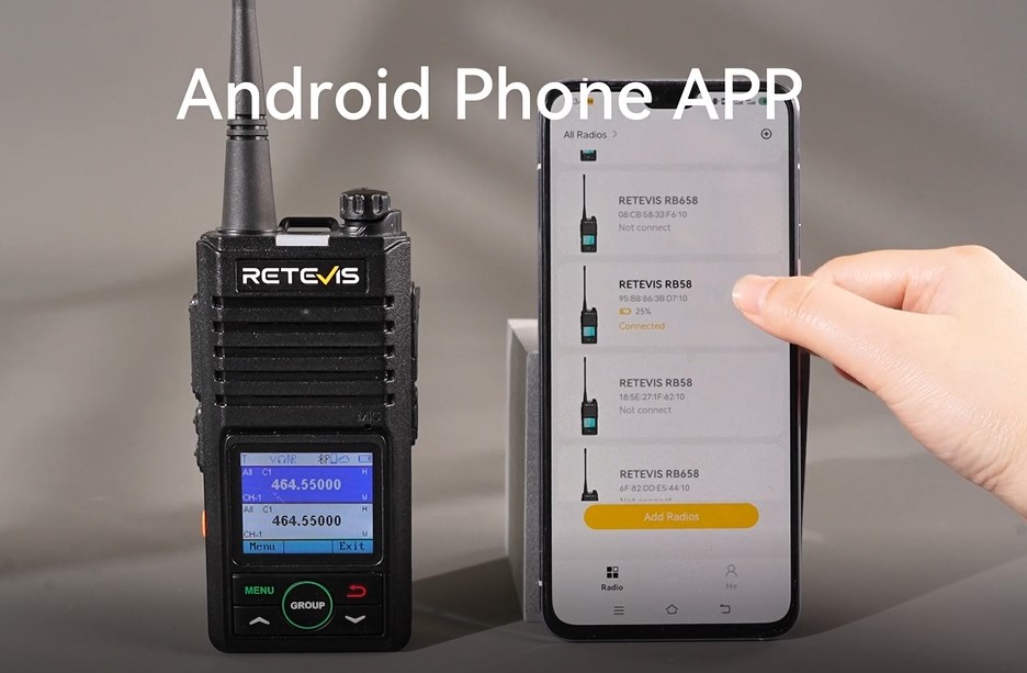 RB58 bluetooth APP control walkie talkie
