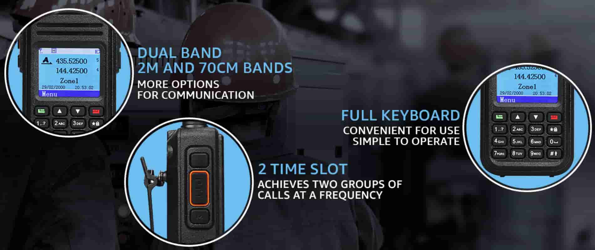 Retevis RT3S dual band dmr radio