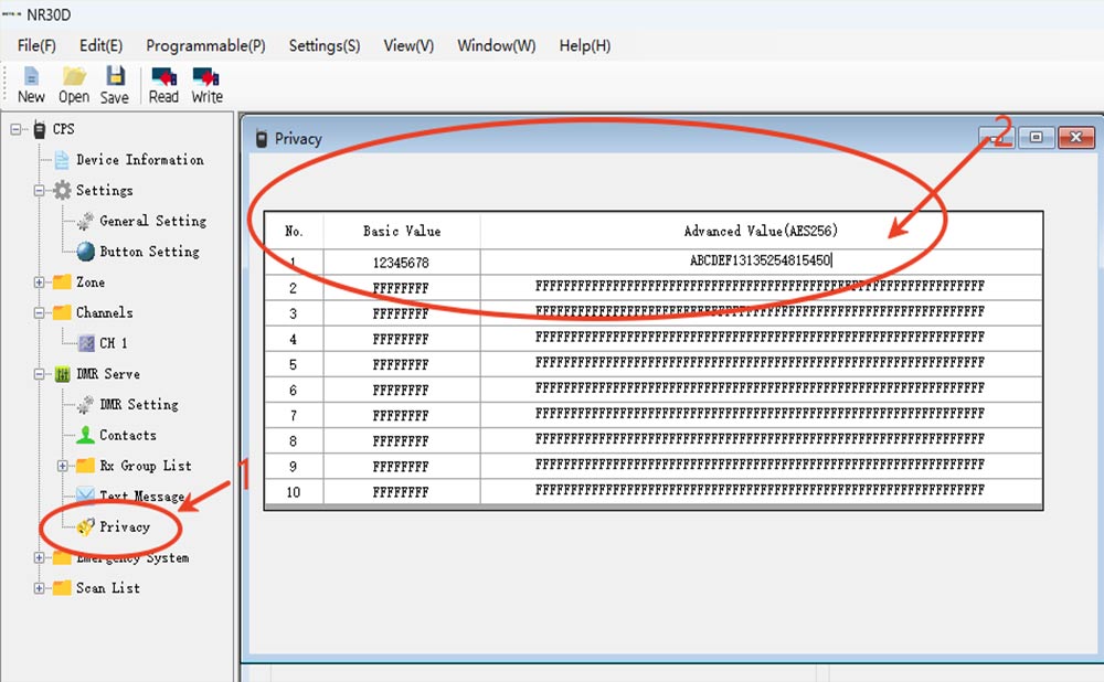 aes256 encryption feature