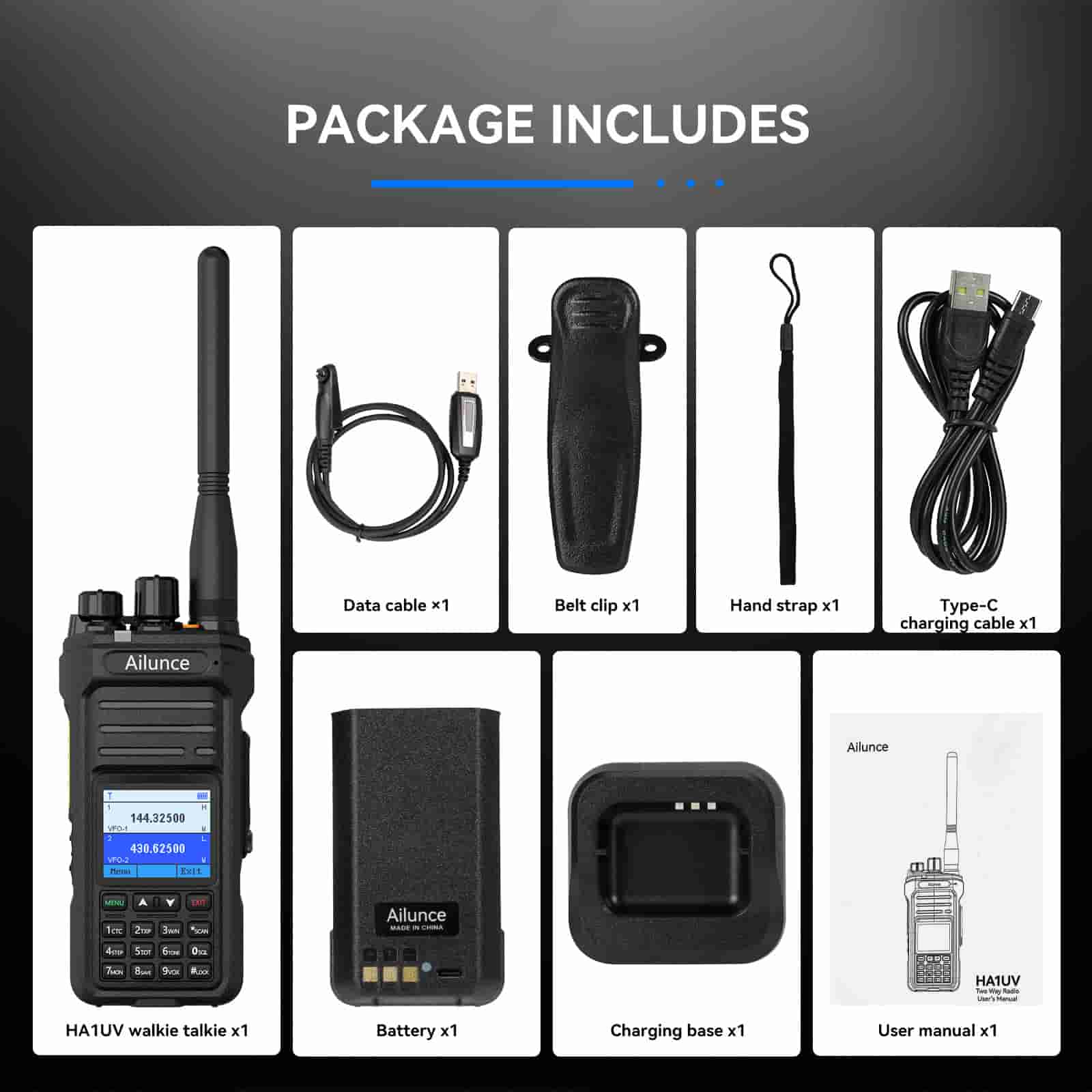 Ailunce ha1 uv package includes