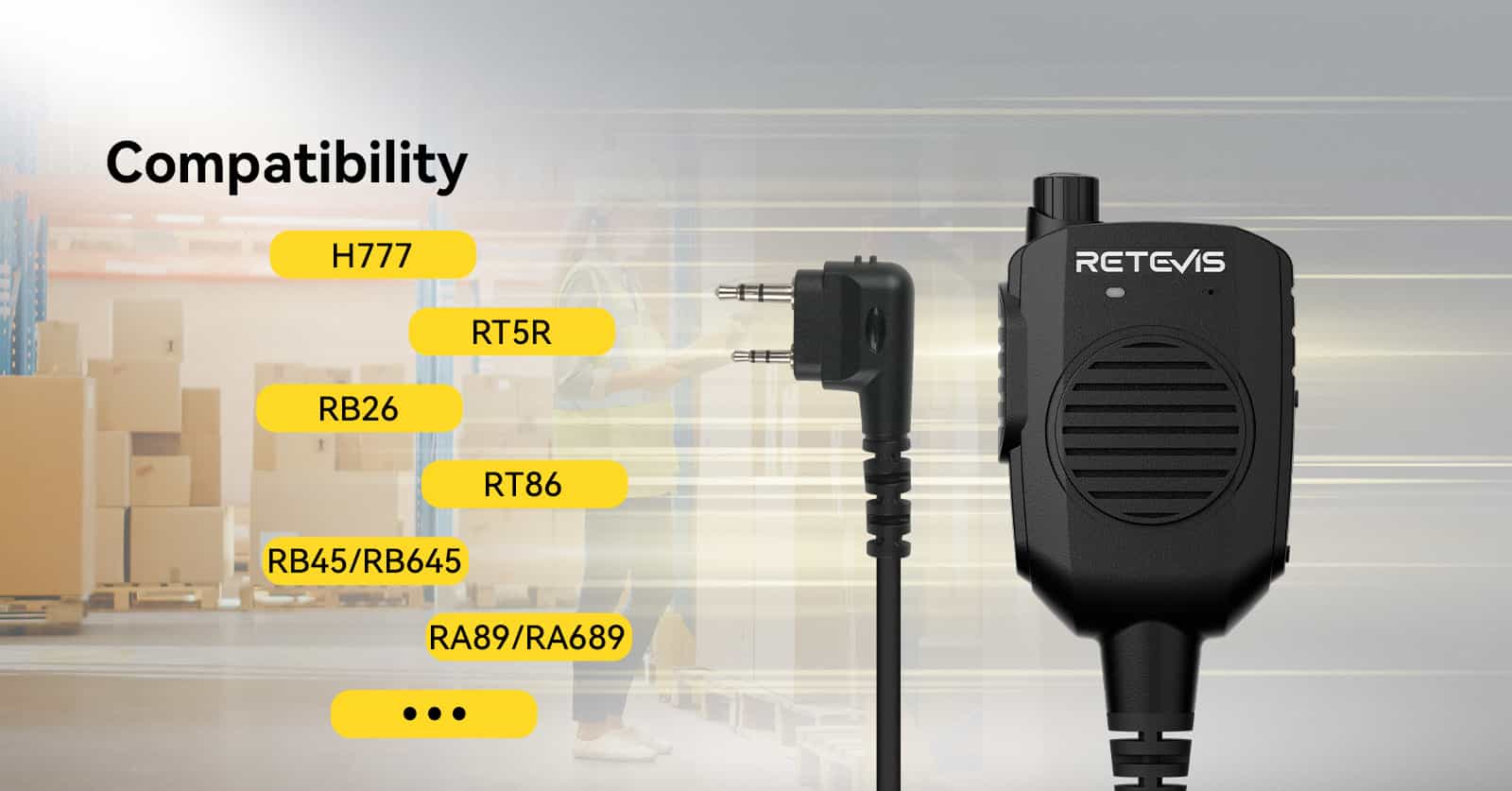 Compatibility-Retevis Two way radios and Kenwood radios Baofeng radios with Kenwood 2Pin connector