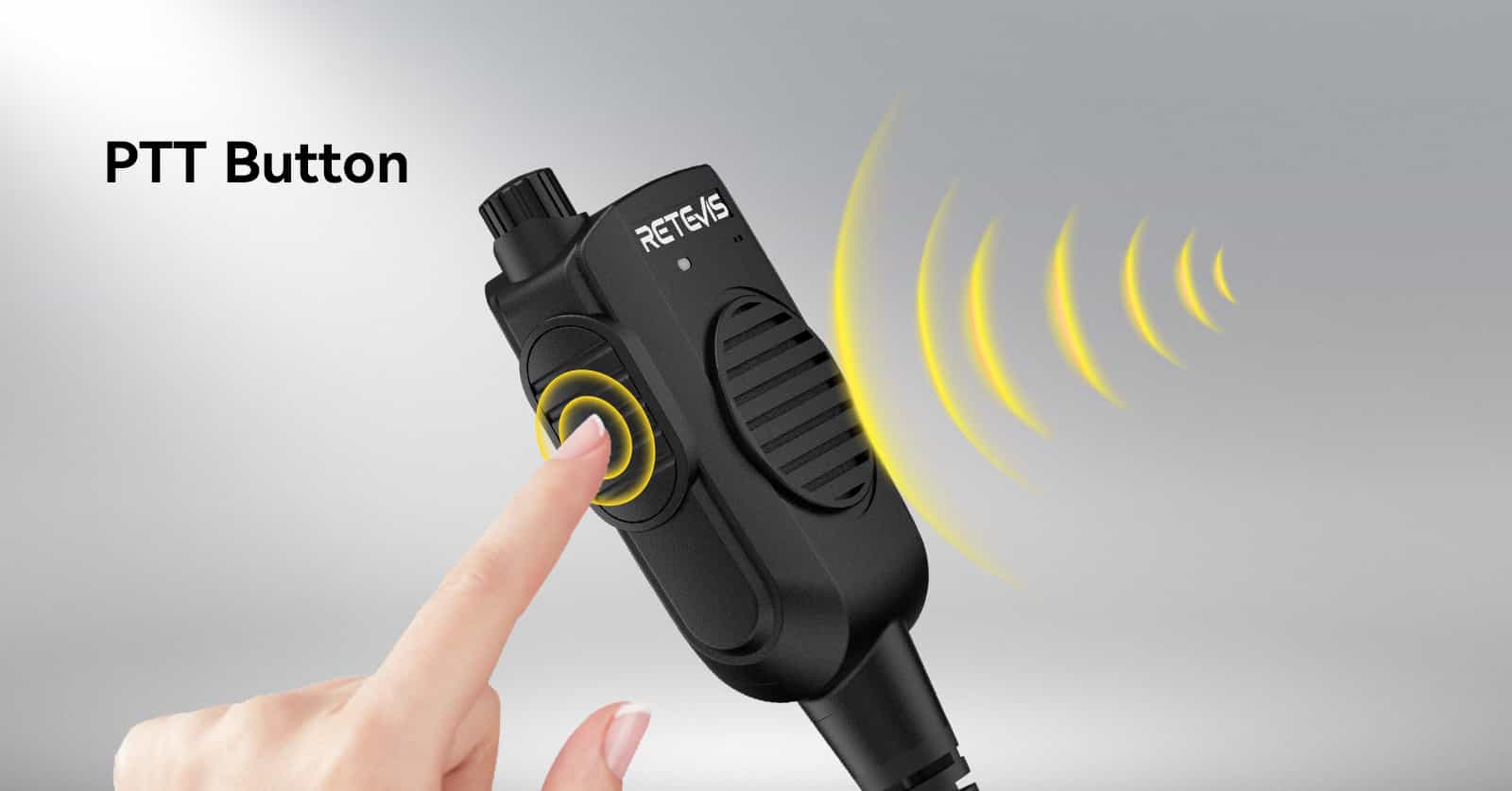 Large PTT Button-Easy to operate