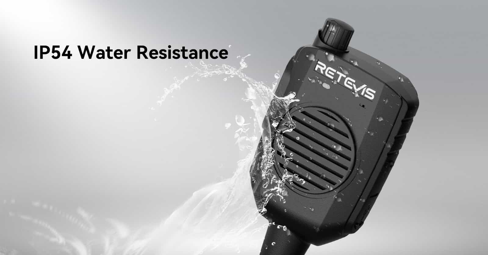 IP54 Water Resistance-resilient against splashes and light rain