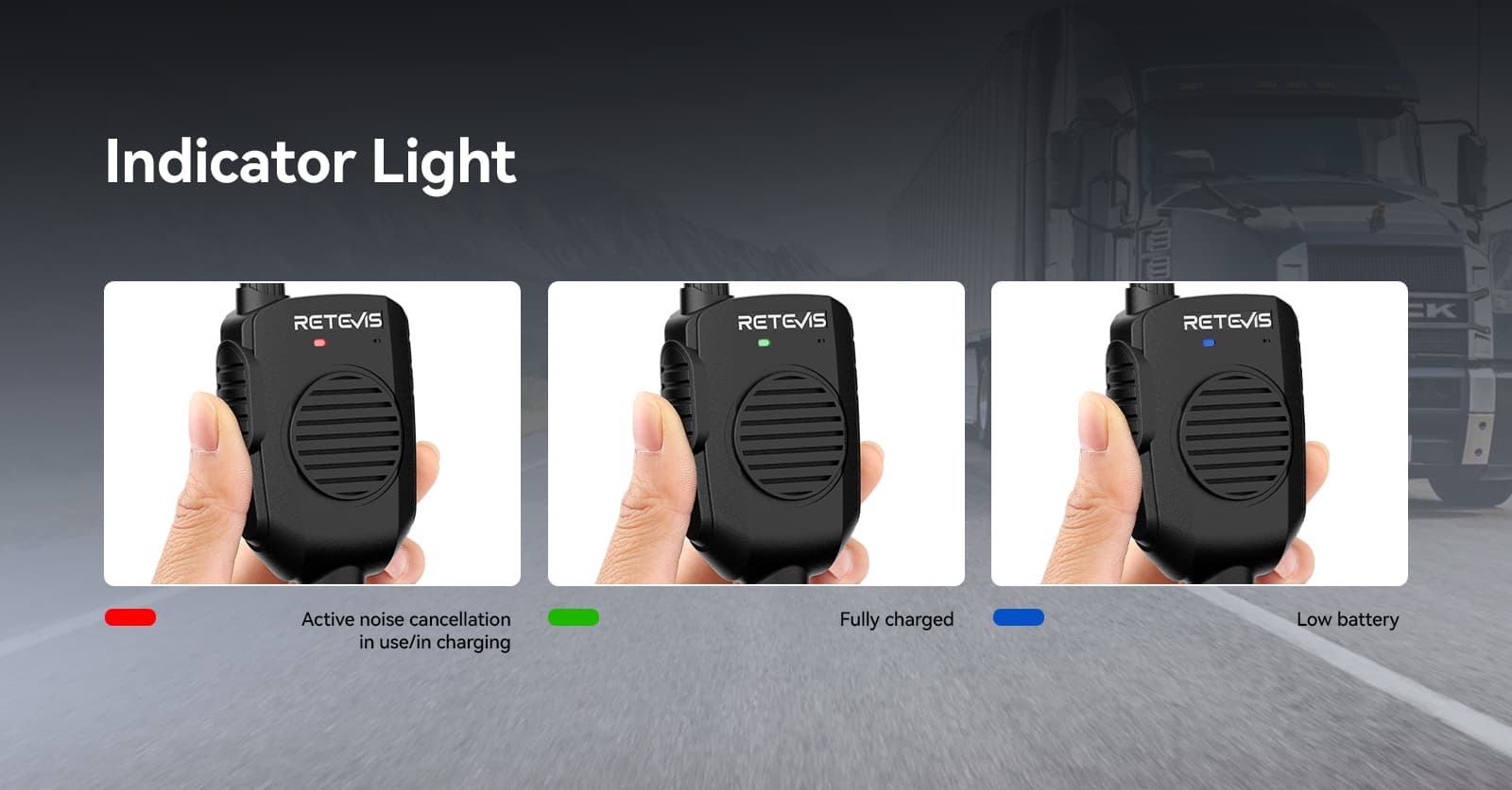 C9272B Clearly indicator light speaker mic
