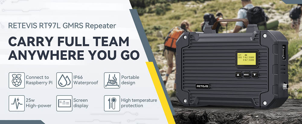 retevis RT97L gmrs repeater with high power 25W-BLOG