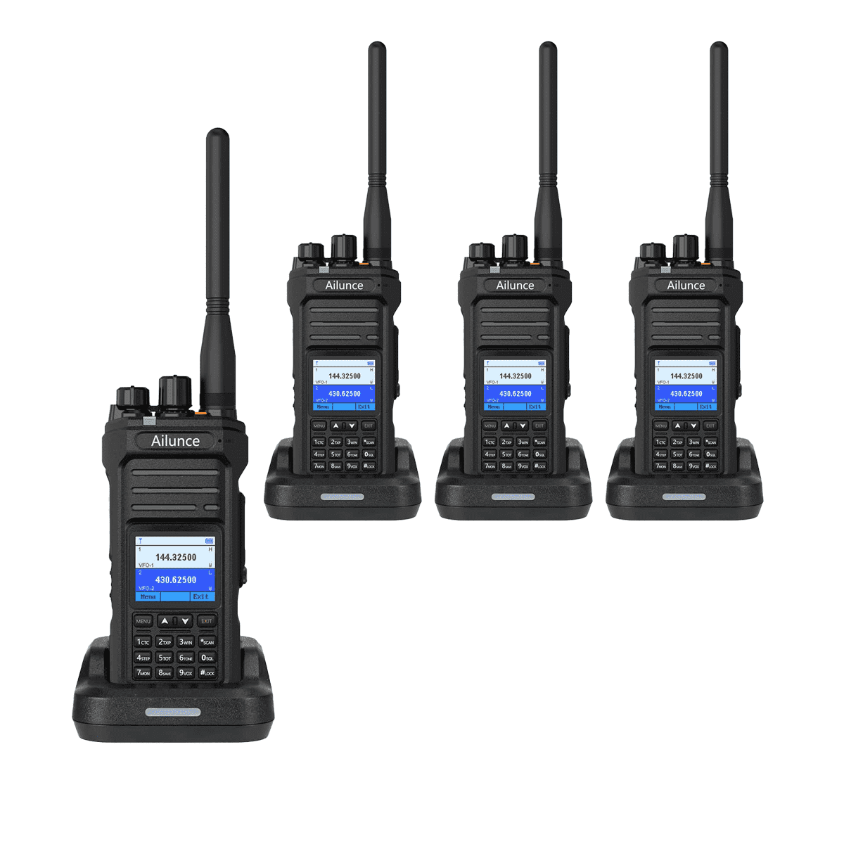 Ailunce HA1UV 5W IP67 Dual Band Radio-4pack