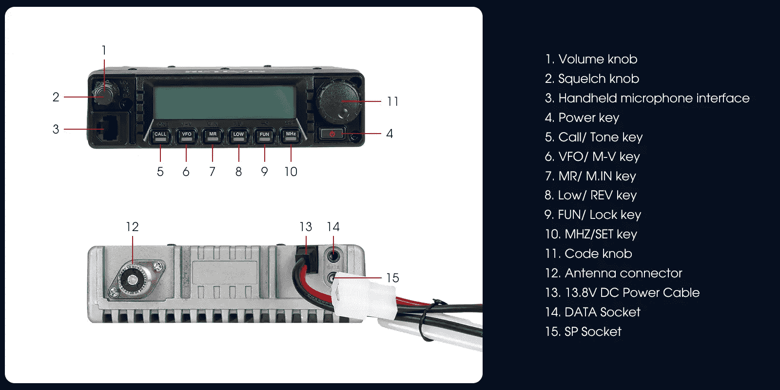 A9254A HIGH POWER GMRS RADIO RA87