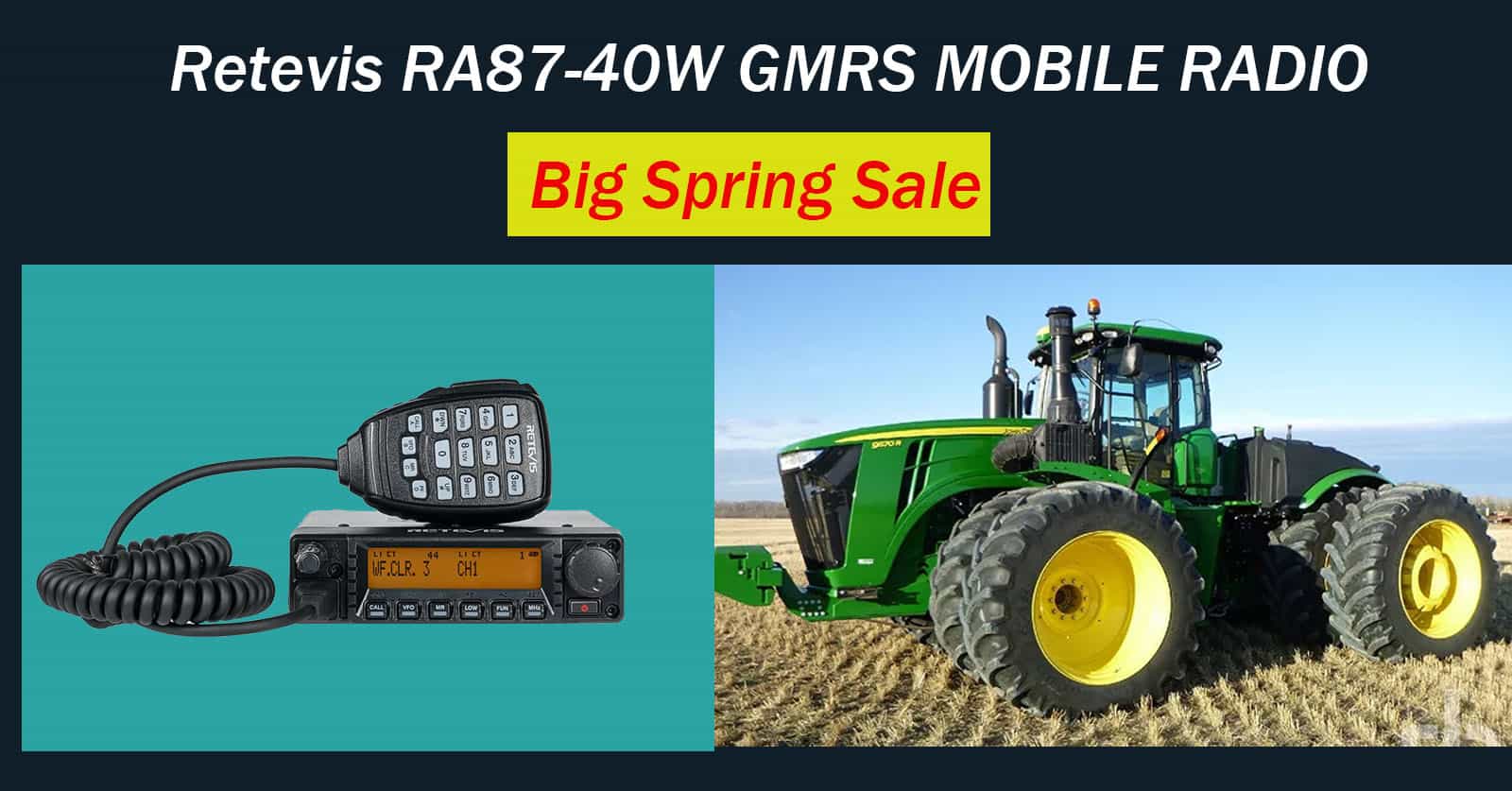 A9254A RETEVIS RA87 40W High-power GMRS Radio SPRING SALE 2025
