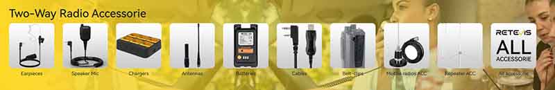retevis two way radio accessories