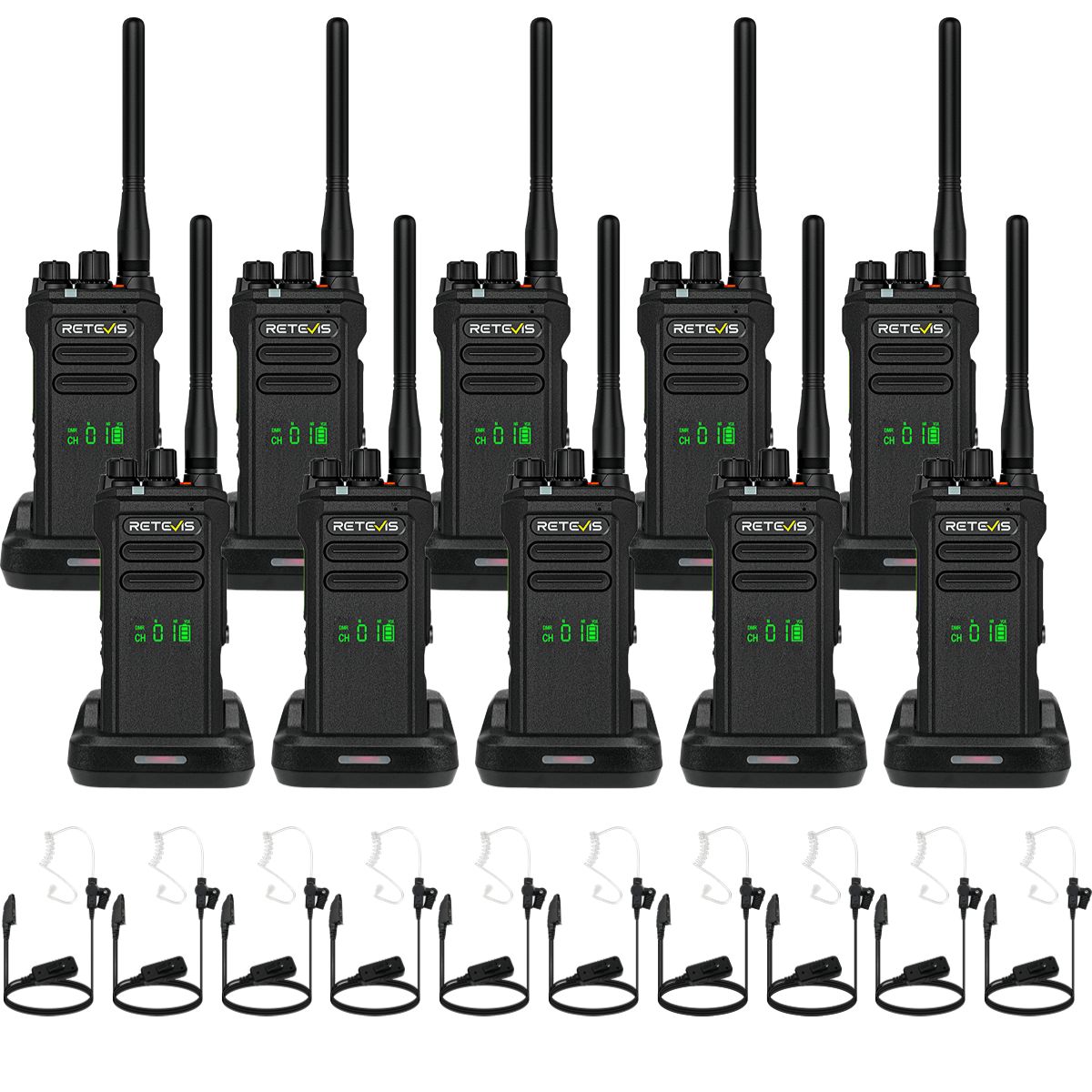 A9299A-retevis-nr30d-dmr-digital-two-way-radio-with-noise-cancelling-radio-headset-bundle-10-pack