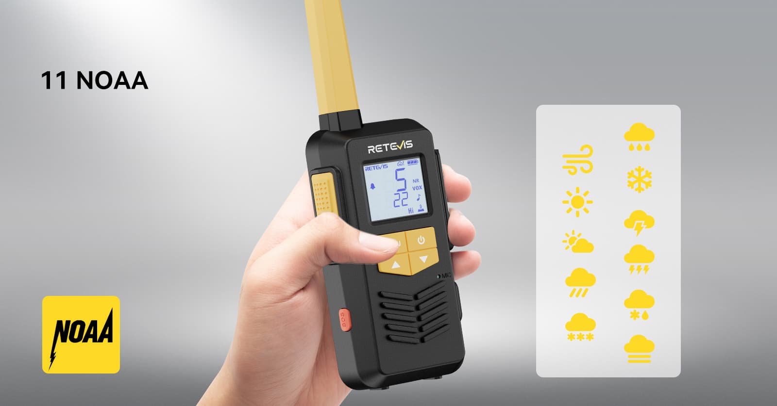 EZTalk 2S Two way radio with NOAA function