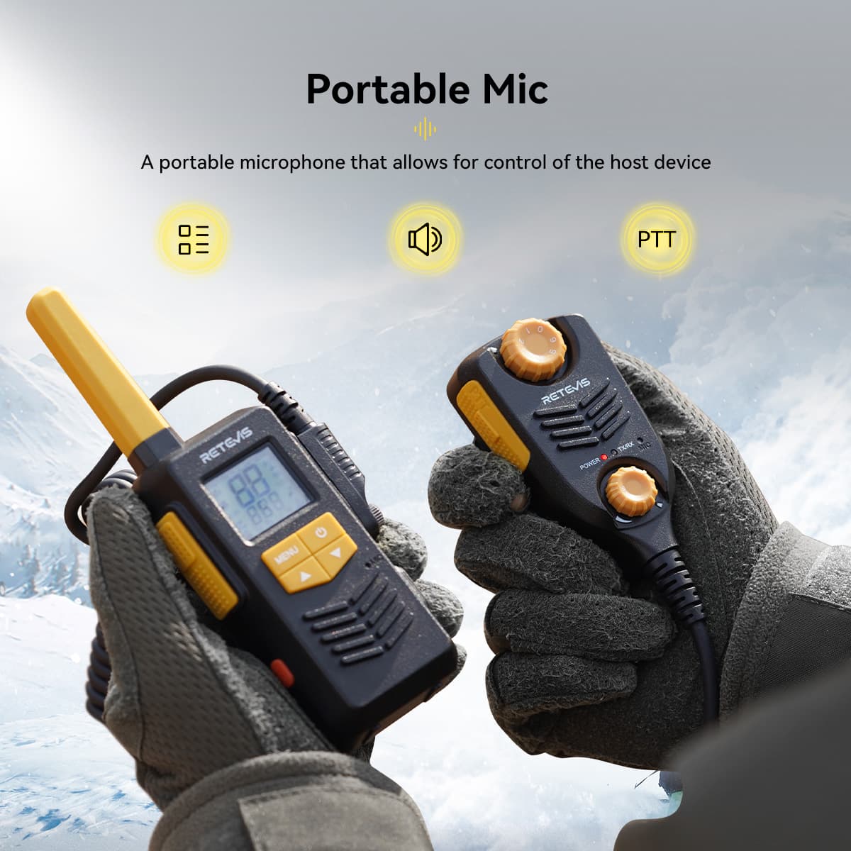 EZTalk 2S Two way radio with portable mic EZTalk 2S Two way radio with portable mic