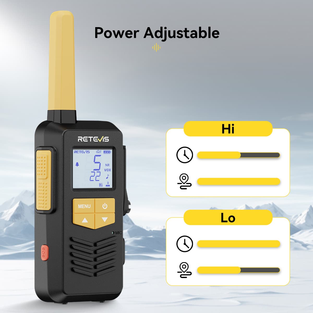 EZTalk 2S Long Range Radio with power mode switch EZTalk 2S Long Range Radio with power mode switch