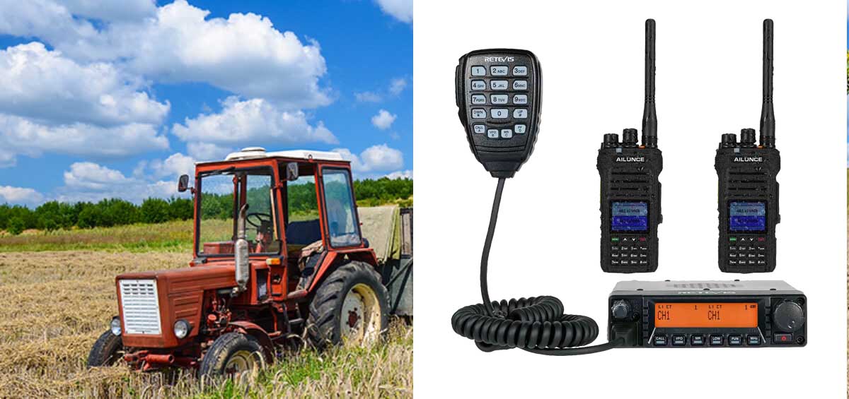 Retevis RA87 with Ailunce HA1G Farm Kit bundle