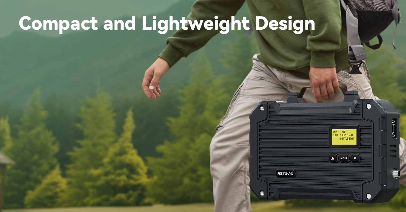 Lightweight and Easy to Carry Portable Repeater