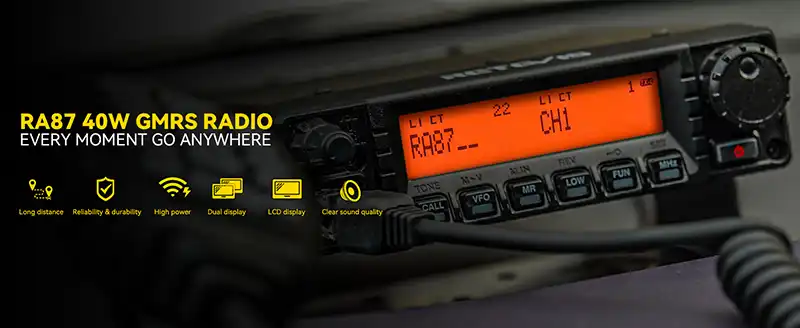 RETEVIS RA87 40W GMRS RADIO