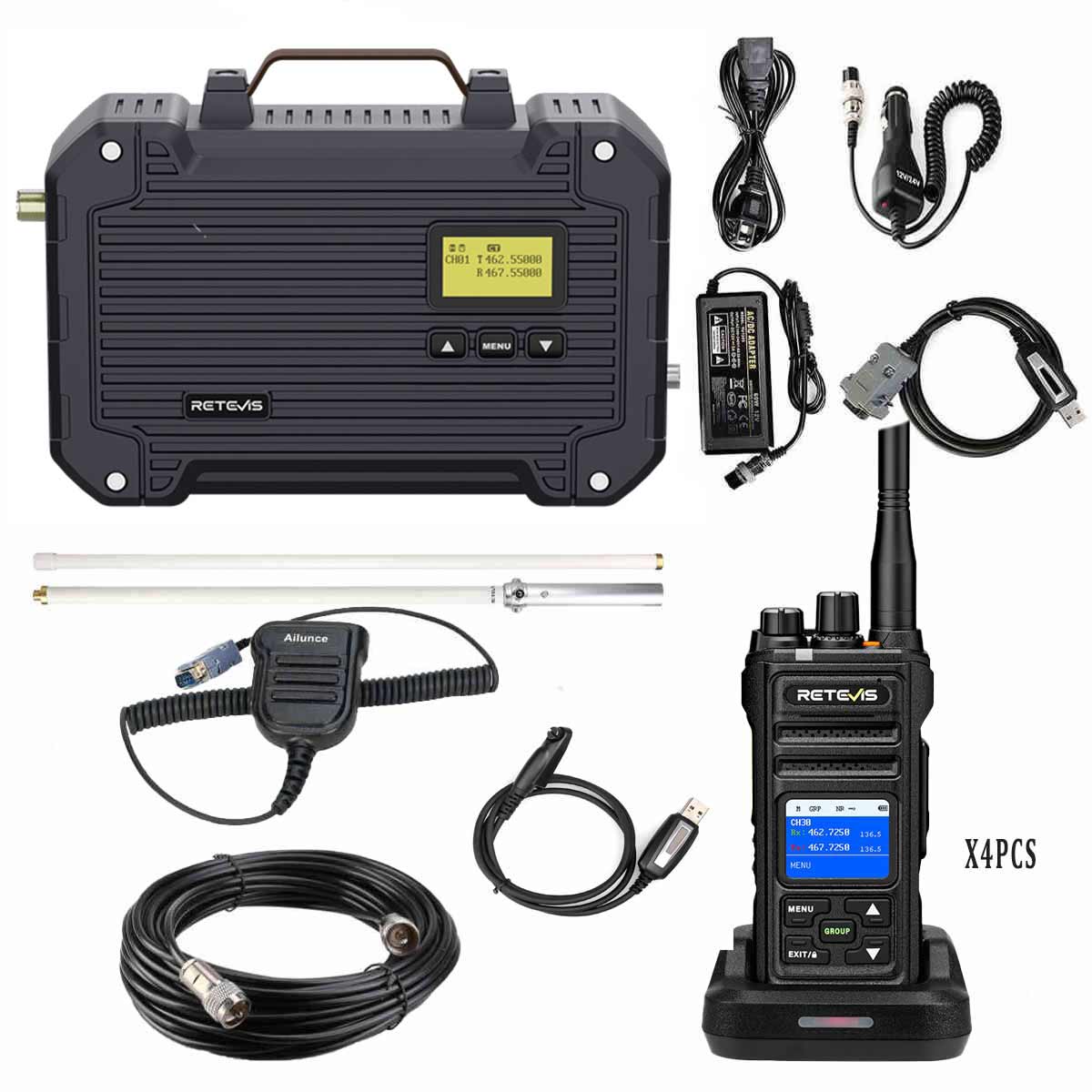rt97l repeater kit with NR30S handheld radio