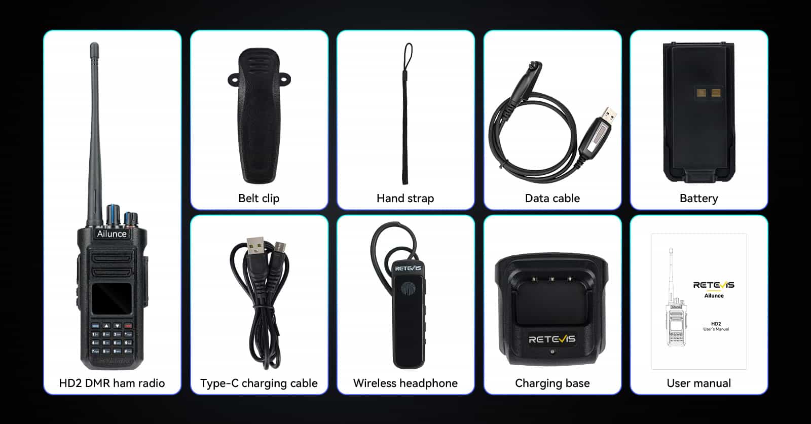 Ailunce HD2 DMR Radio package