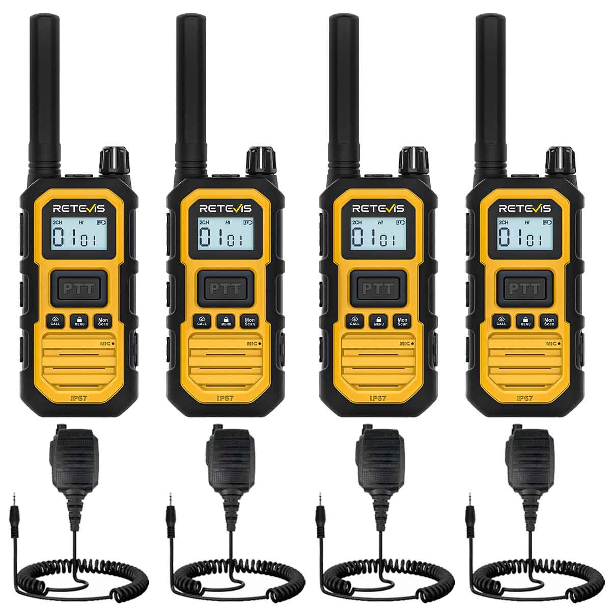 GMRS Long Distance Jobsite Radio with Speaker Mic