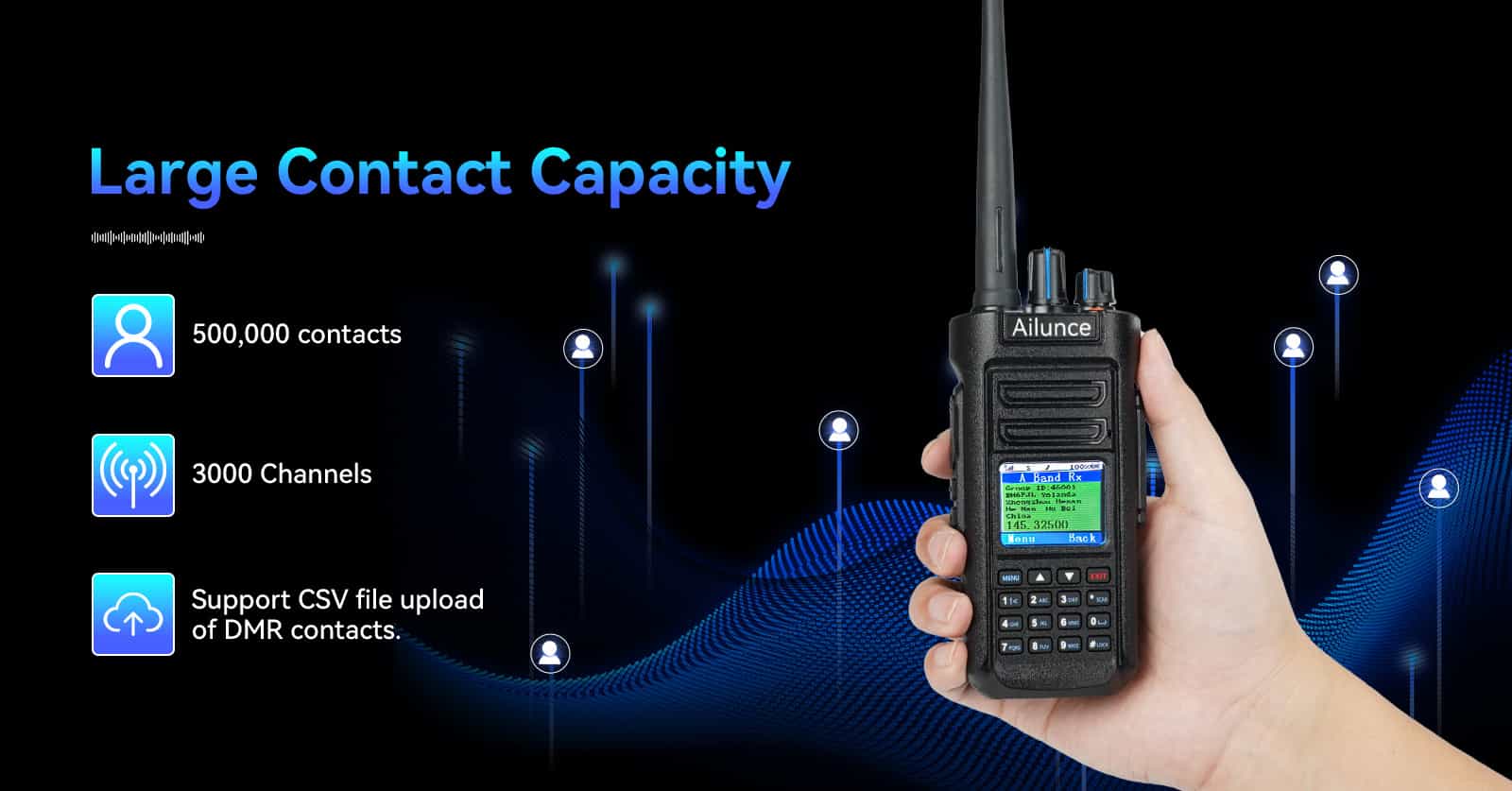 Large contact capacity