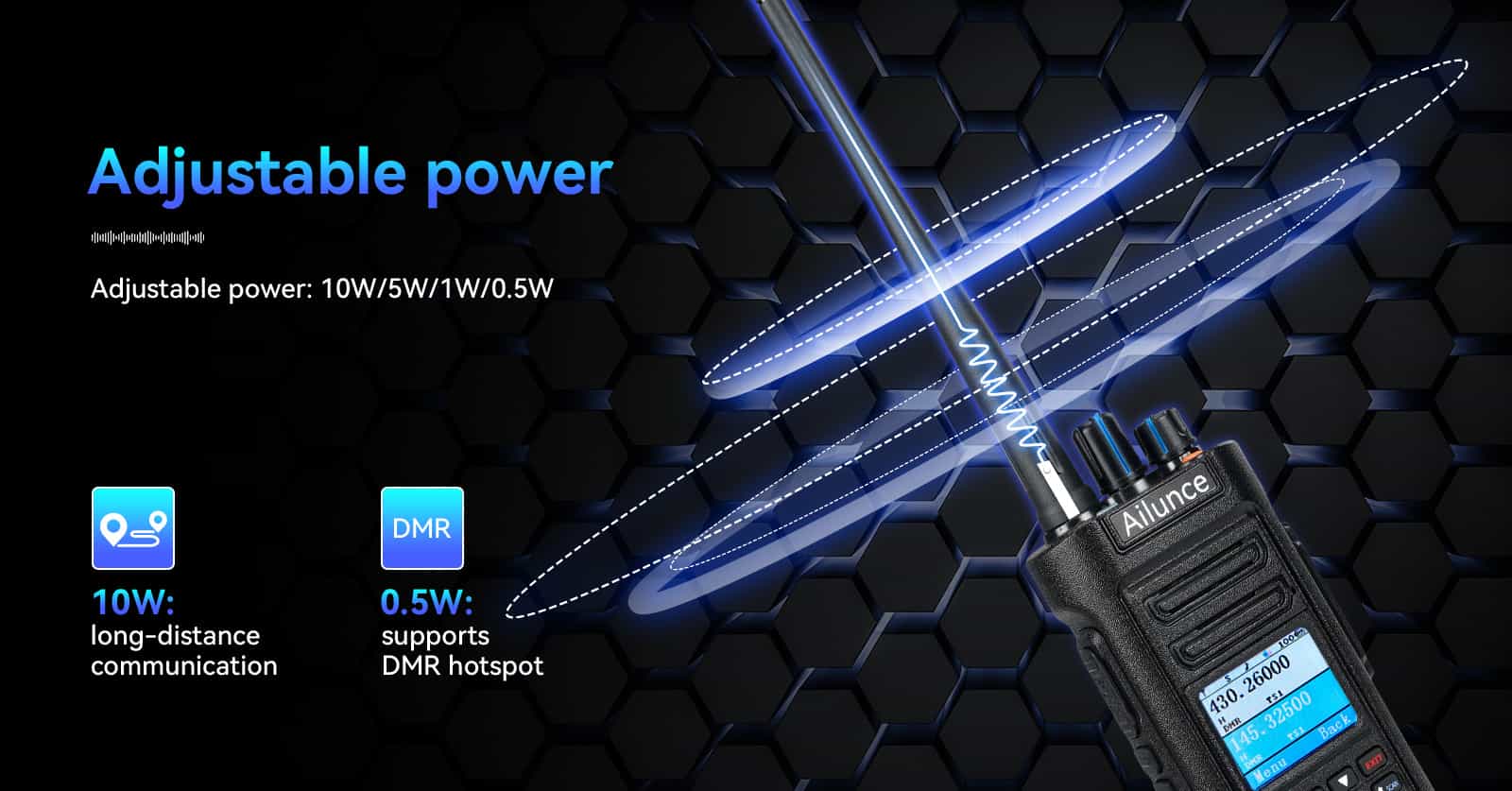 Ailunce HD2 DMR RADIO Adjustable Power