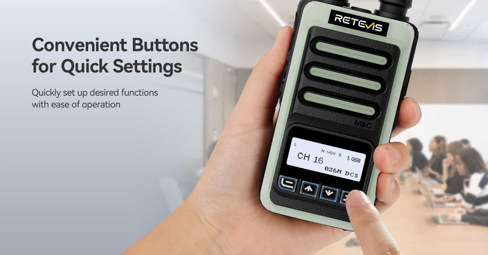 Convenient 4-button Operation