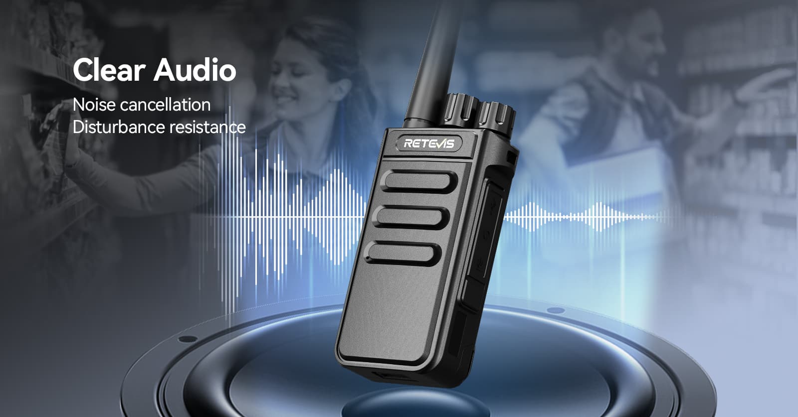 Clear sound quality