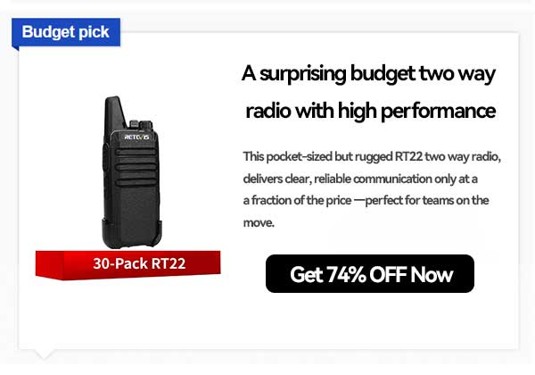 Retevis RT22 FRS Compact and Mini Two Way Radio