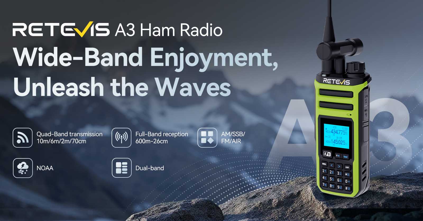 retevis a3 ham radio