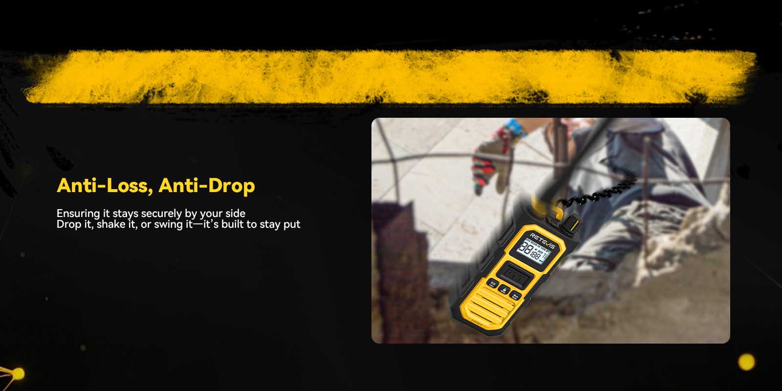 Retevis RB648Pro anti-drop rugged walkie talkie