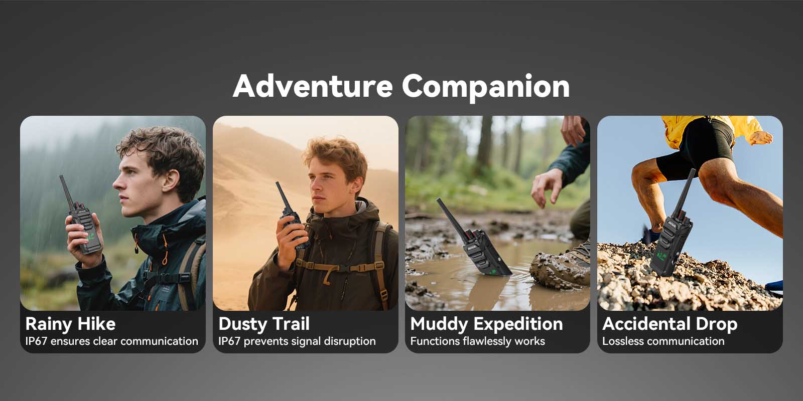RT648H walkie talkie for all adventures and outdoor activities