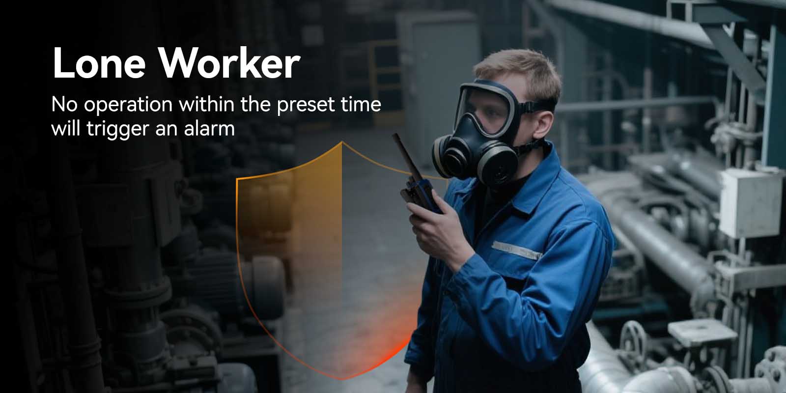 Retevis E2 intrinsically safe explosion-proof two-way radio with lone worker protection