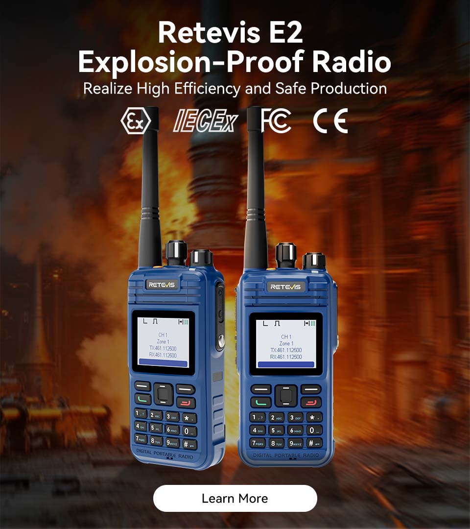 Retevis MateTalk E2 Intrinsically Safe Two-way Radio