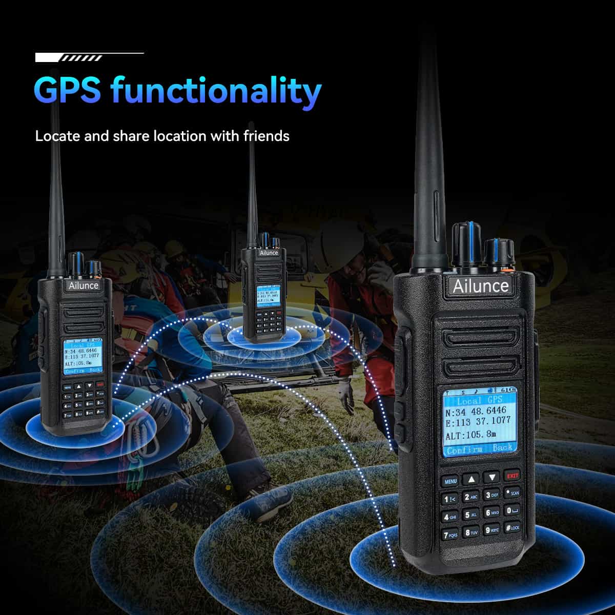 Retevis Ailunce HD2 GPS Two Way Radio