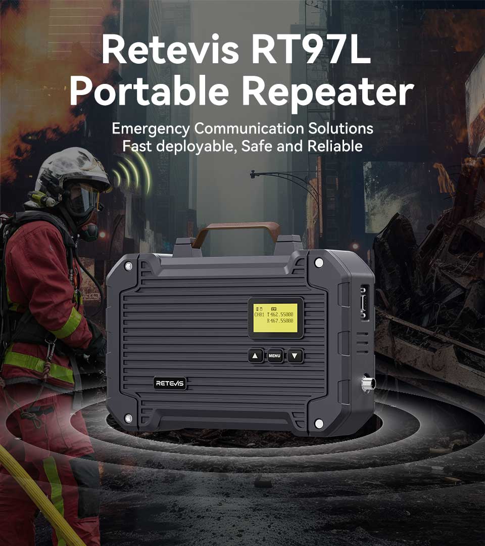 Retevis RT97L Upgraded Duplexer Power · Rugged Portability