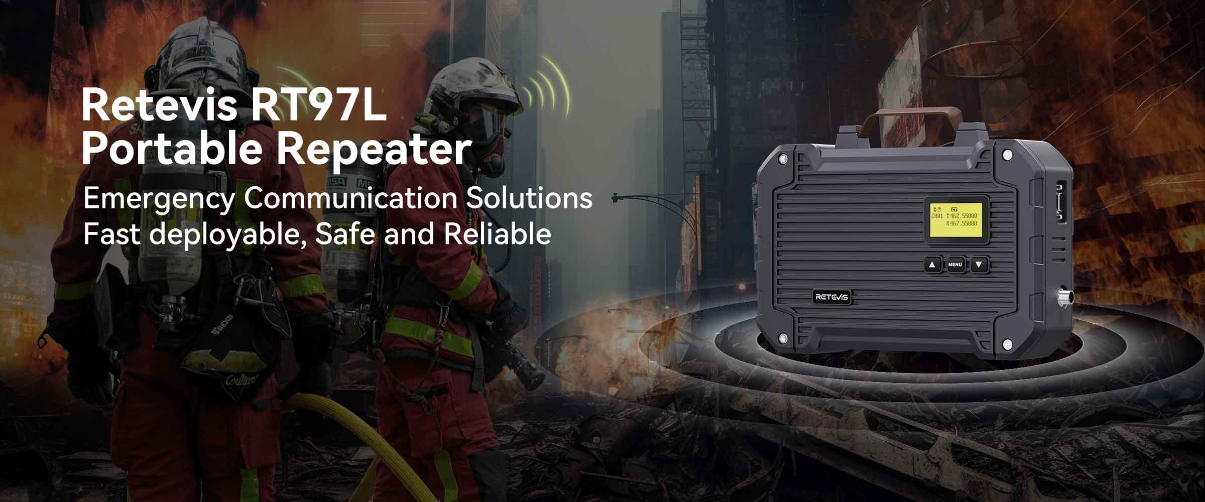 Retevis RT97L Upgraded Duplexer Power · Rugged Portability