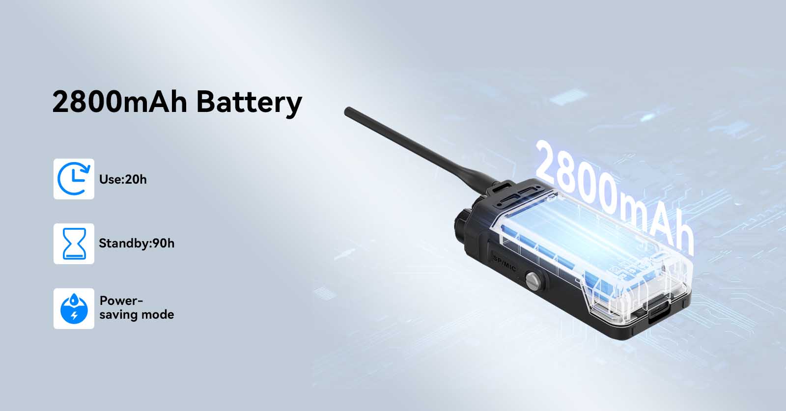 Retevis NR40 digital two way radio with long battery life
