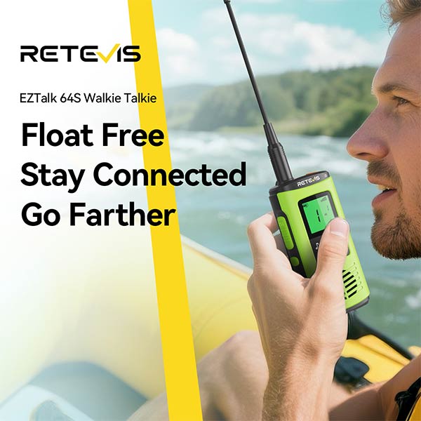Retevis Eztalk64s waterproof uv dual band walkie talkie