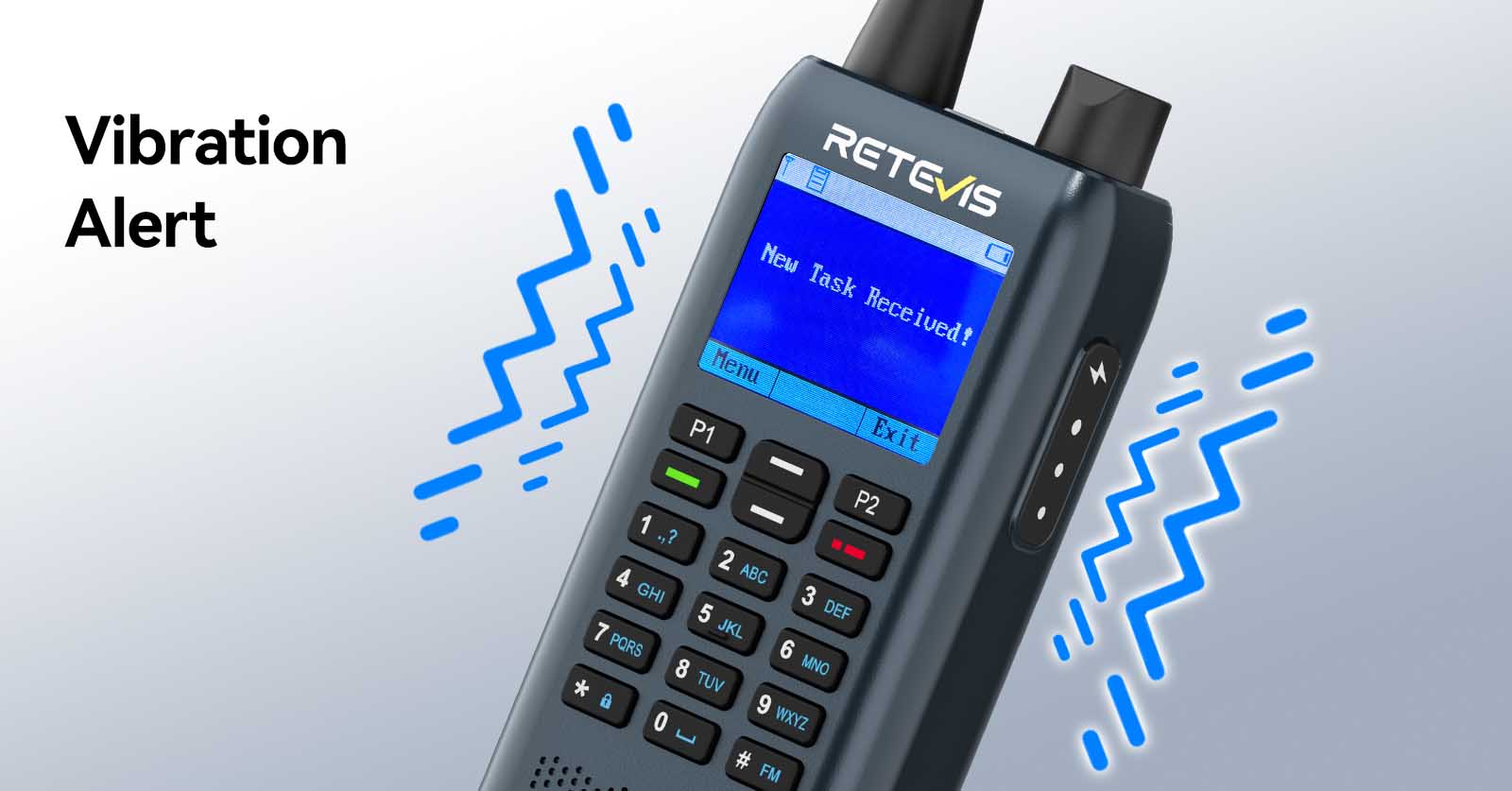 Retevis C3 gmrs walkie talkie with vibration alert