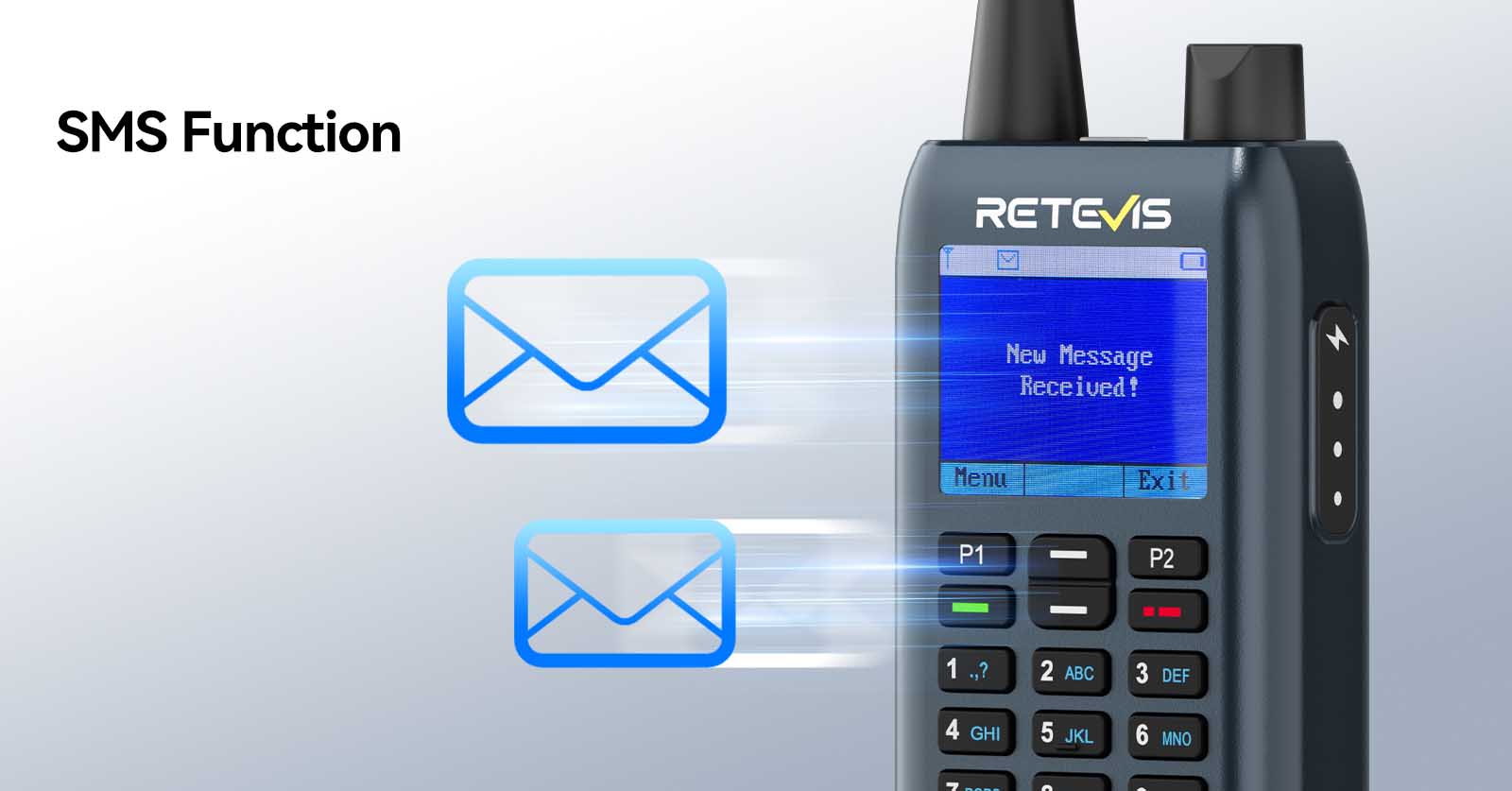 Retevis C63 work order radio with SMS function