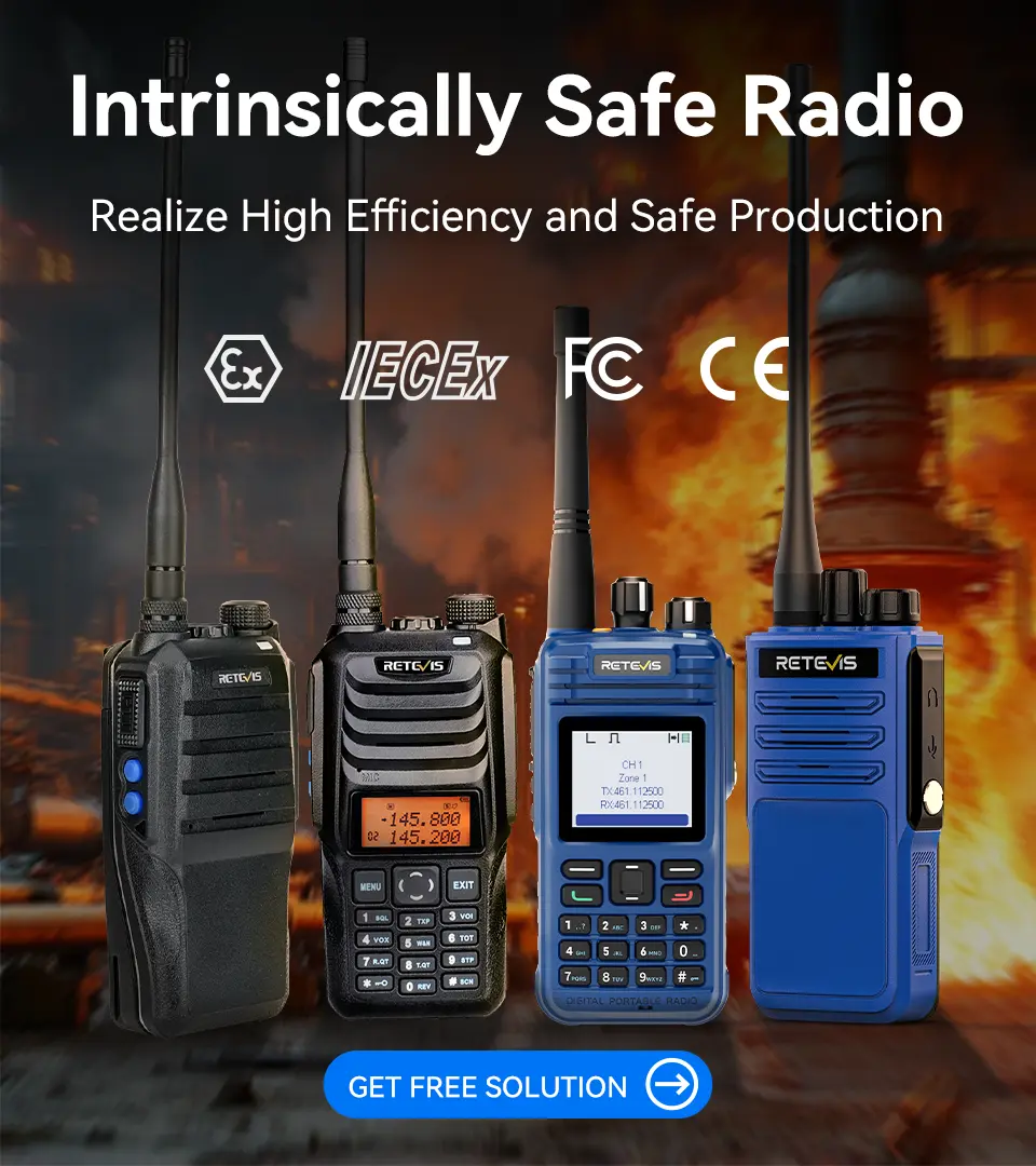 Retevis MateTalk E2 Intrinsically Safe Two-way Radio
