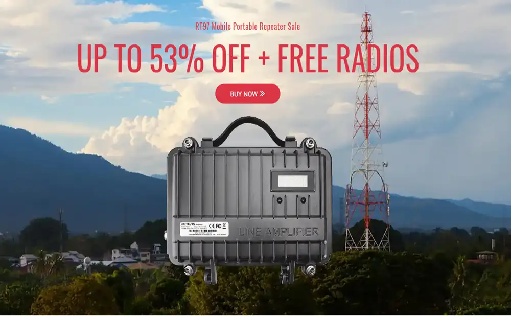 RT97 Mobile Portable Repeater Sale UP TO 53% OFF + FREE RADIOS