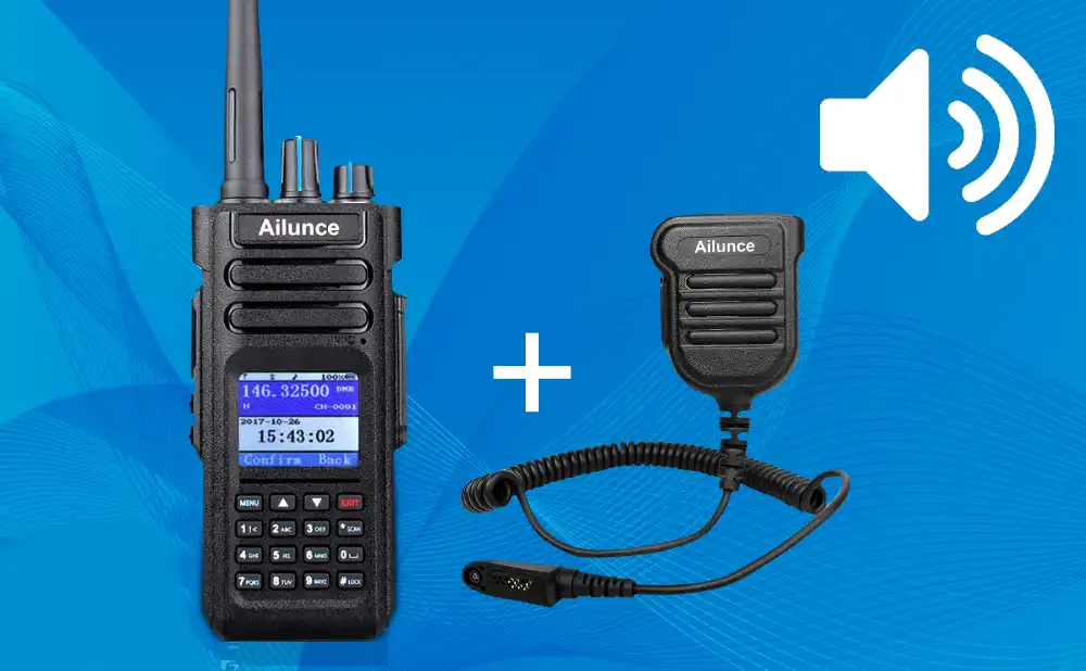 External speakers for two way radio doloremque