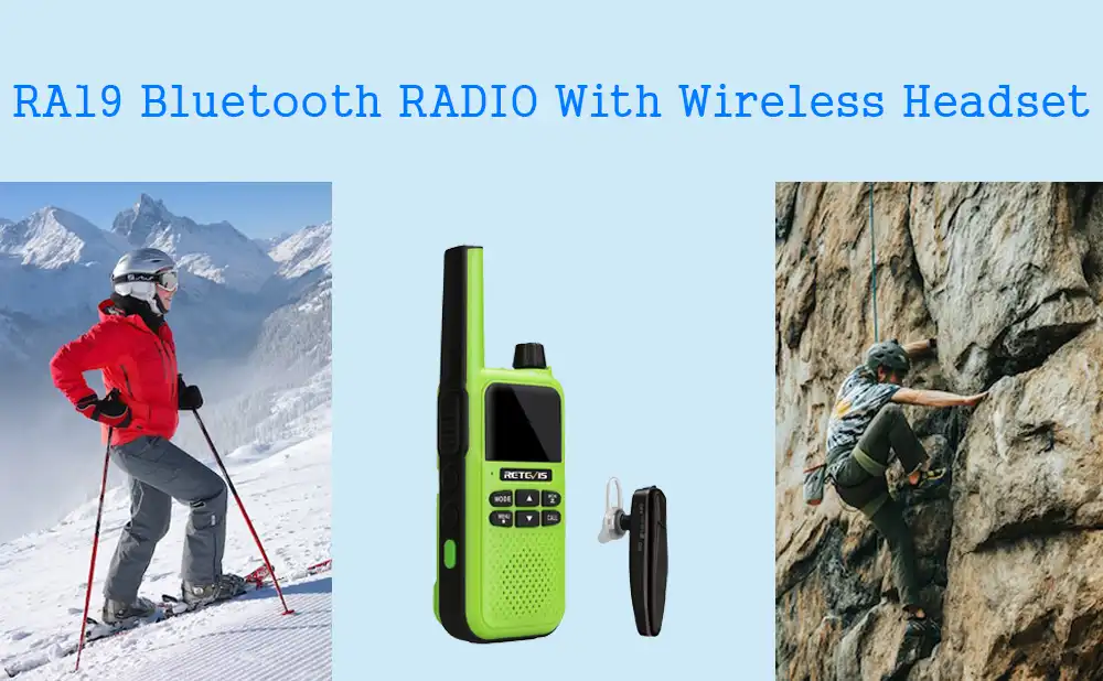 Retevis RA19 Rechargeable Walkie Talkies Bluetooth for outdoor adventure doloremque