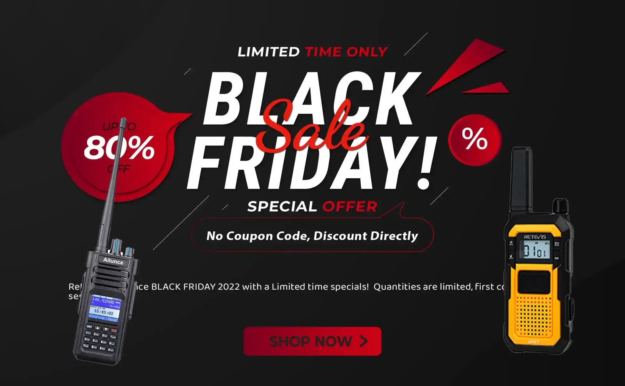 Retevis Black Friday Big sale doloremque