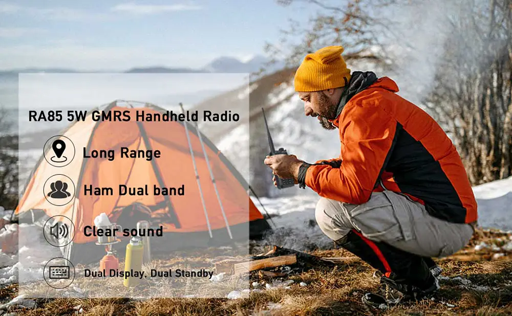 RA85 5W Long Range GMRS Handheld Radio doloremque