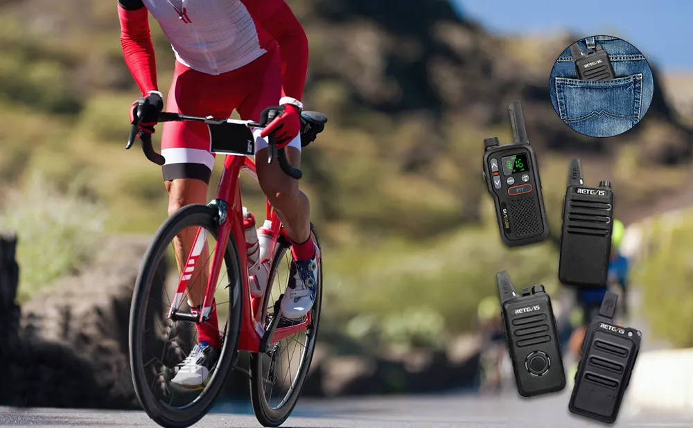 Retevis license free radios for Bicycle 